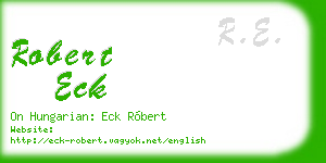 robert eck business card